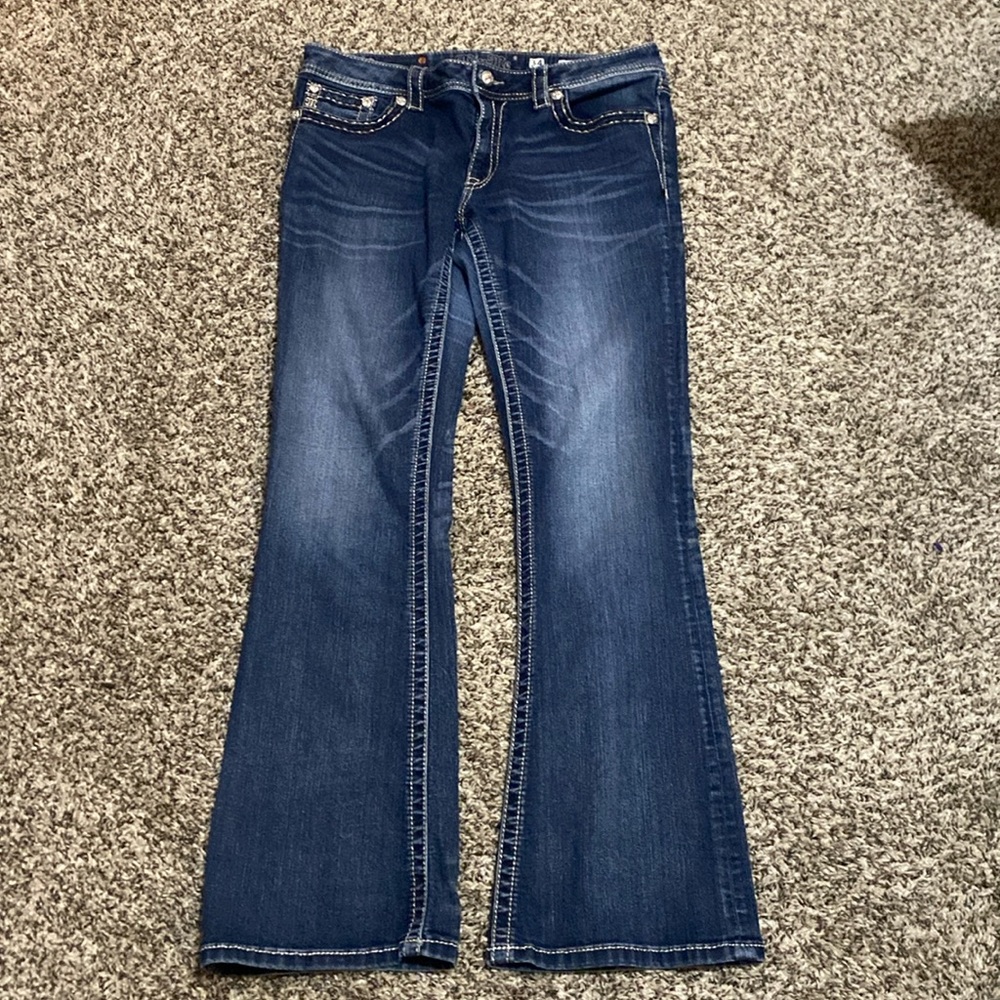 Miss Me Dark Blue Flare Jeans